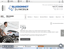 Tablet Screenshot of bluebonnetmotorslincoln.com